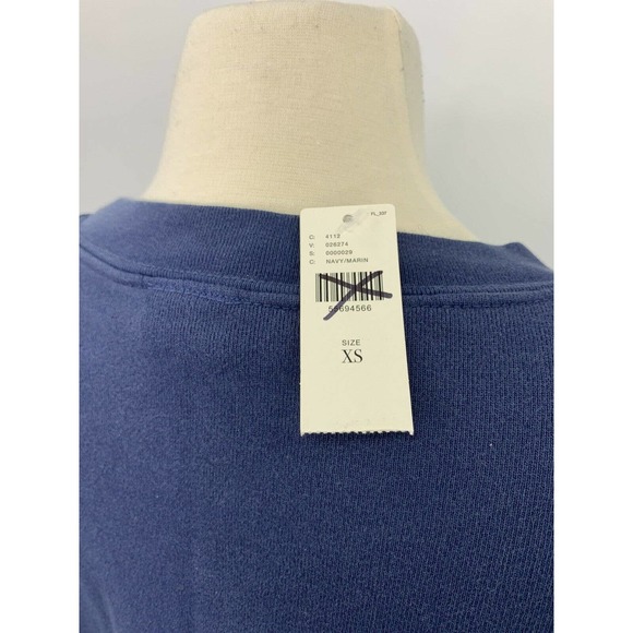 Anthropologie Yale XS Blue Crew Neck  Pullover - Picture 8 of 10